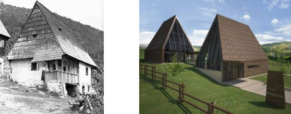 Casă moțească - model original și reinterpretare modernă